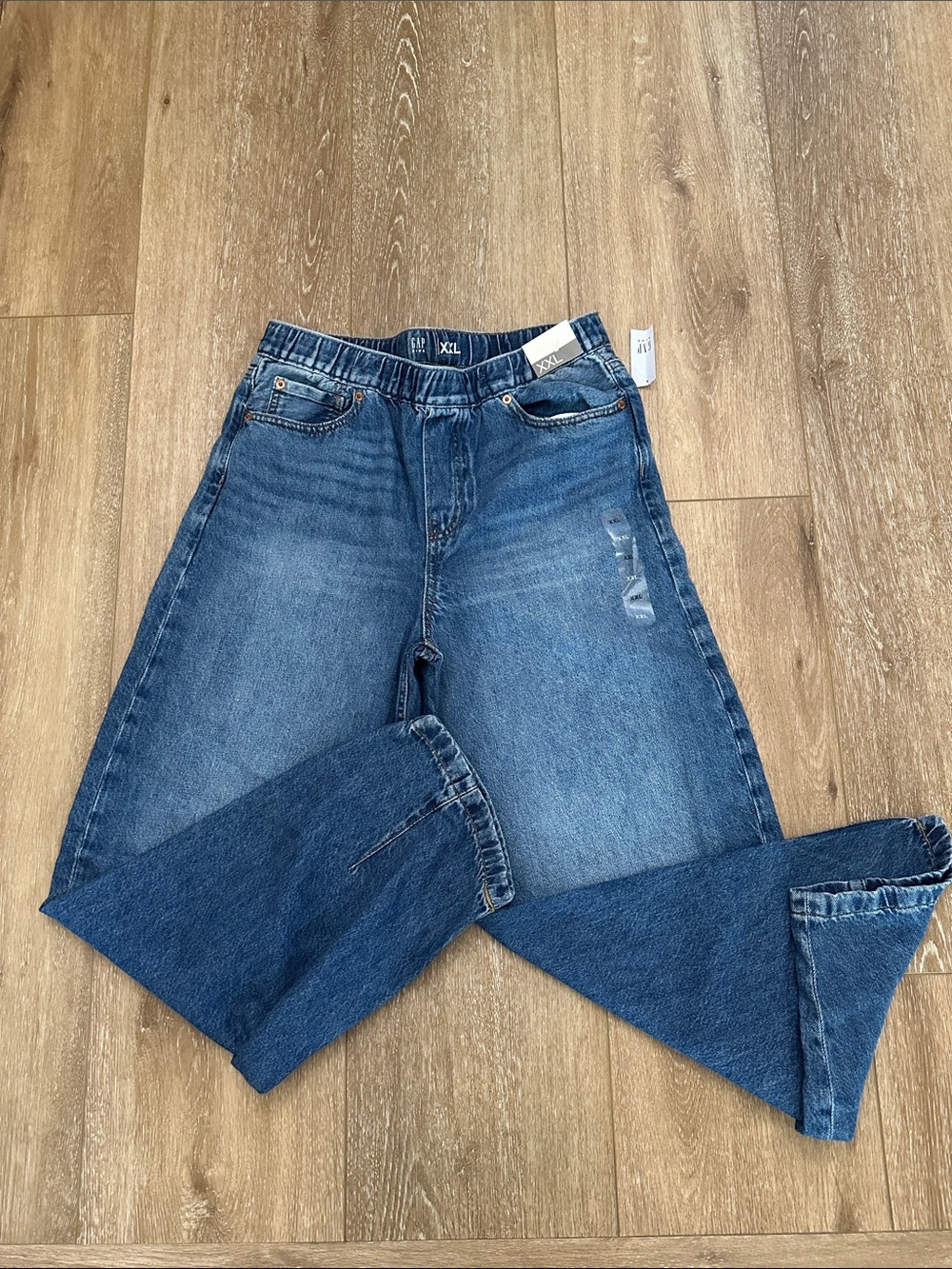 Gap Kids Easy Baggy Taper Jeans Medium Wash NWT XXL